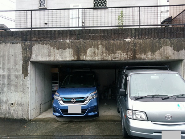神奈川県横浜市西区-擁壁塗装-施工前 (1)